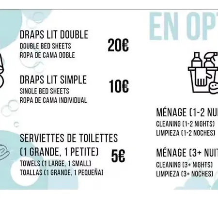 T2 Proche Plage, Parking Et Terrasse דירה *